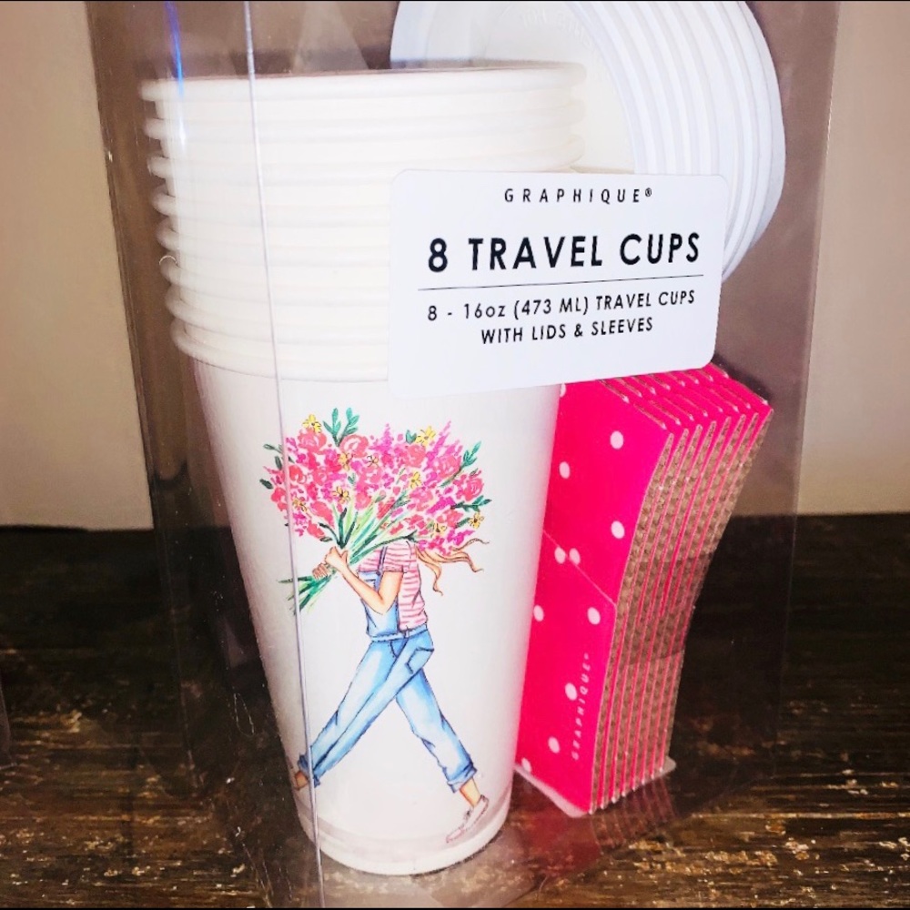 Graphique Chic Fashion Girl Travel Cups